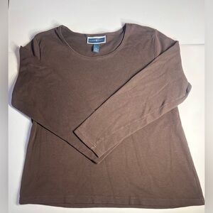BRAND NEW WITHOUT TAGS!! Karen Scott, Long Sleeve shirt XL